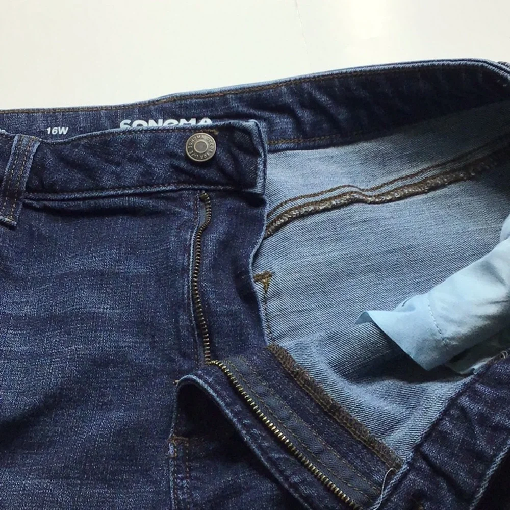 🌼3/$13🌼BUNDLE DEAL! Sonoma Dark Blue Denim Jean Short - Picture 9 of 11